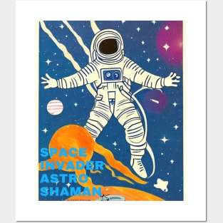 Space Blue Posters and Art